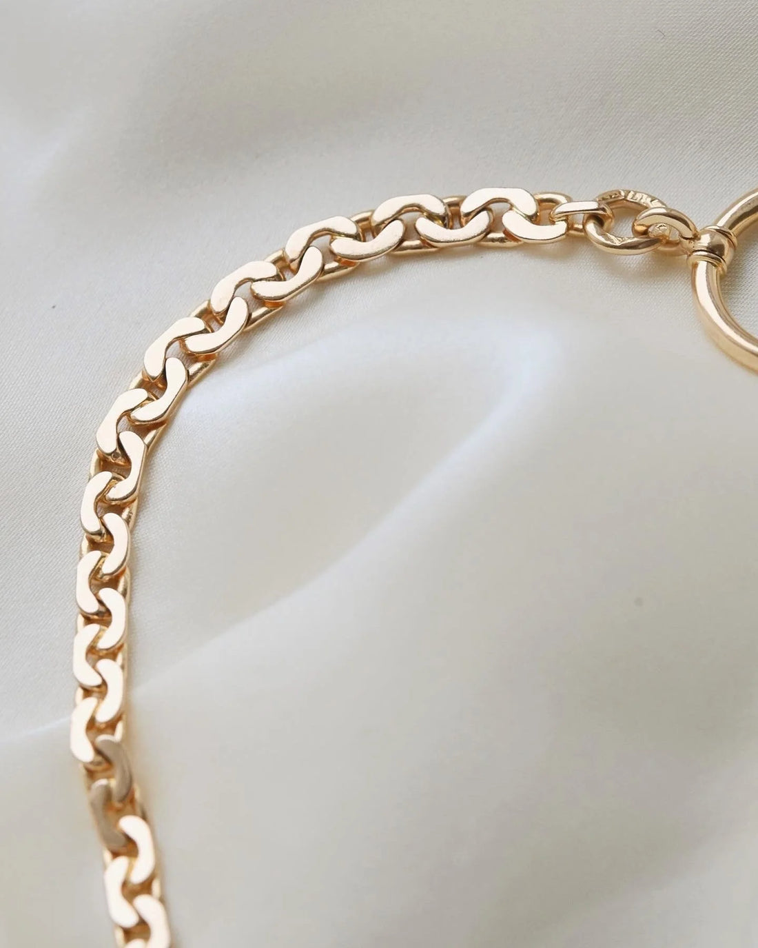 Antique Virola Link Watch Chain 18K Gold 1937