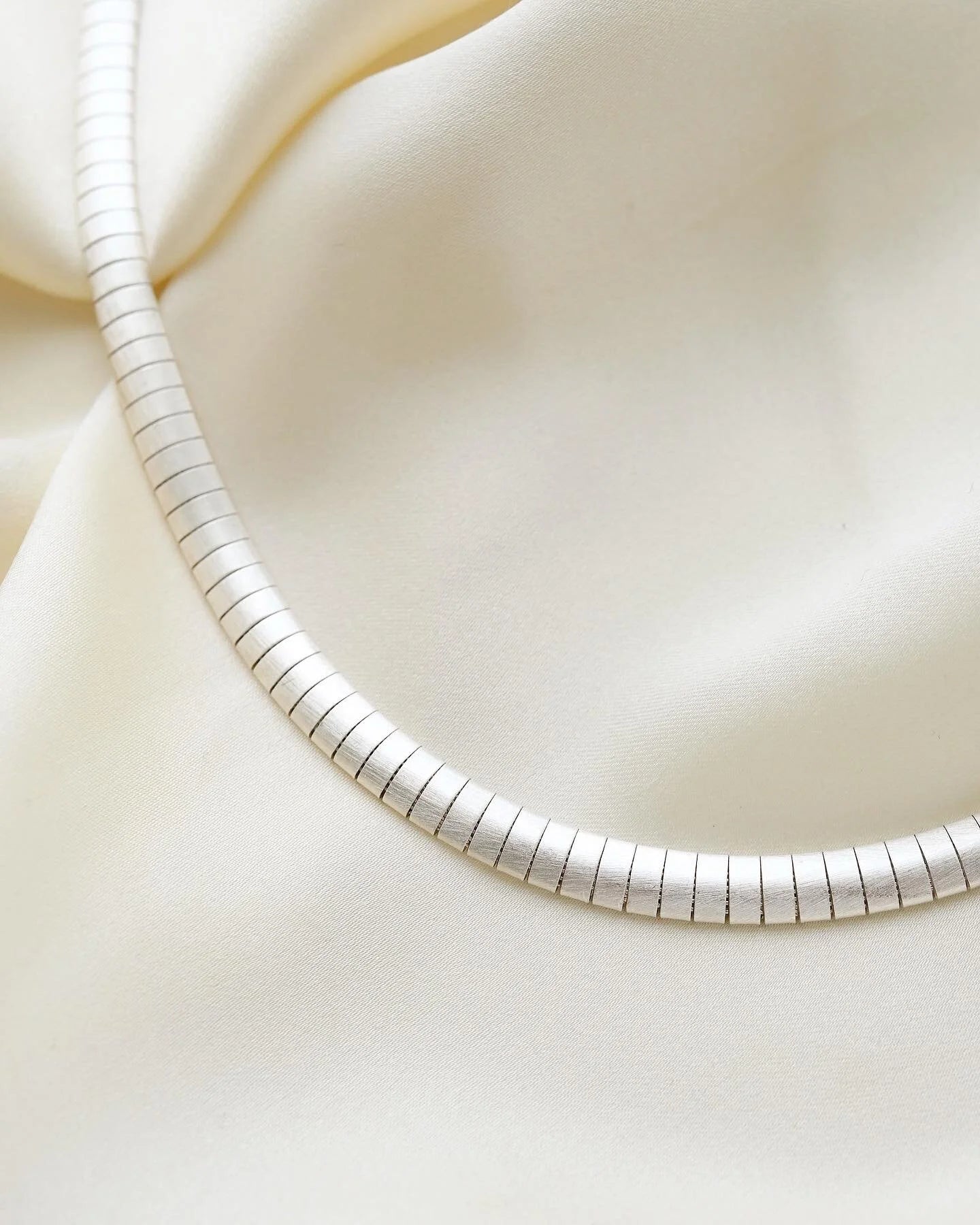 Fabulous Swedish Silver Omega Link Chain