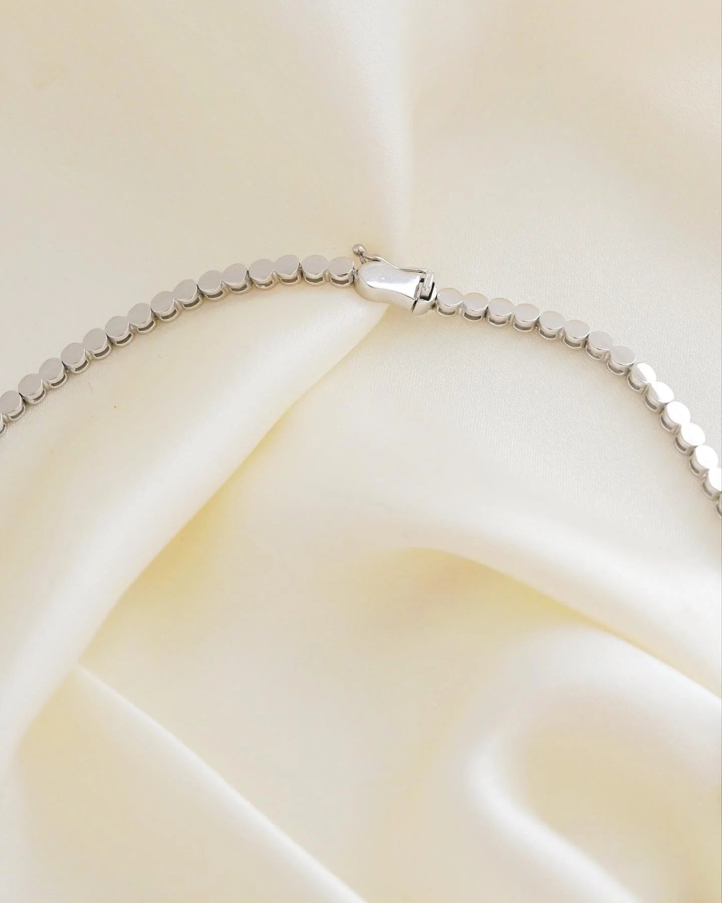 The Diamond Tennis Necklace of Your Dreams 3.50 Carats 18K White Gold