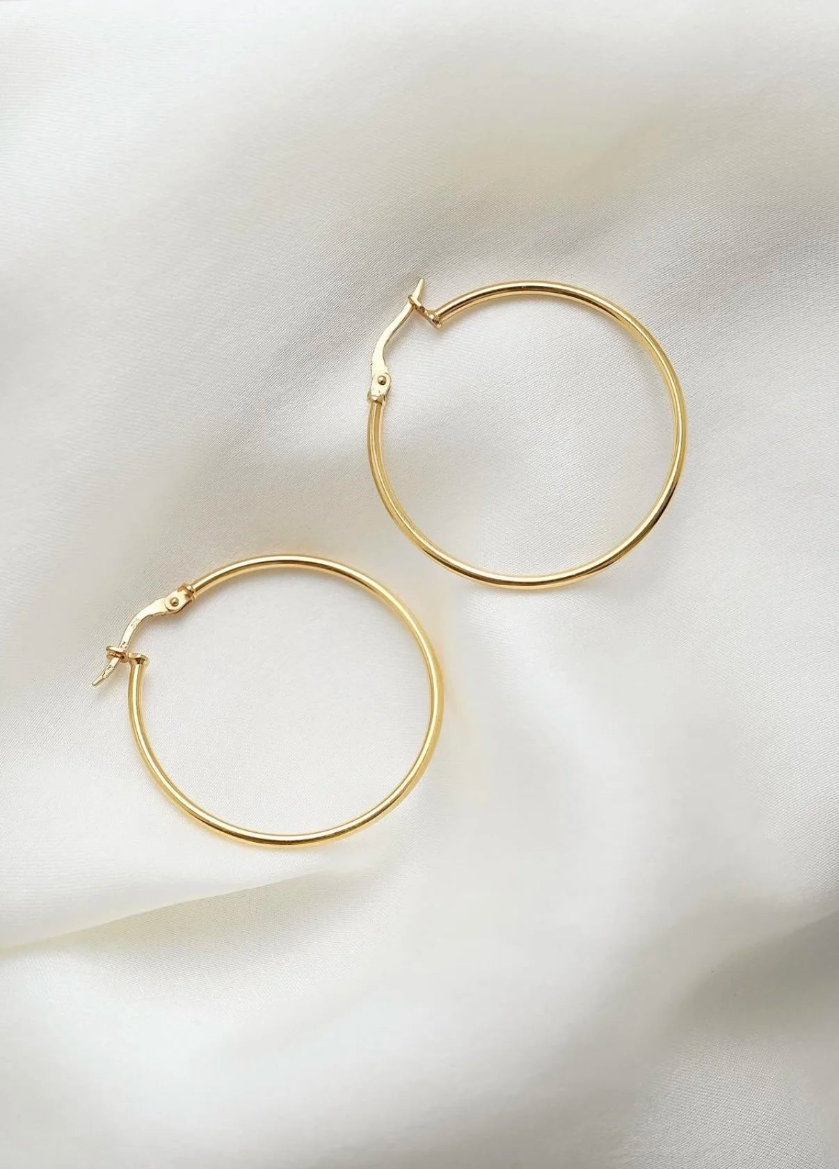 The Classic Hoop Earrings Vintage 9K Gold Sweden