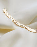 Fantastic Fluid Super Shine Link Bracelet Vintage Denmark 1960s 14K Gold