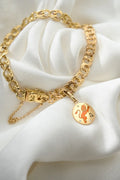 Magical Zodiac Charm Bismarck Bracelet 18K Gold 1944