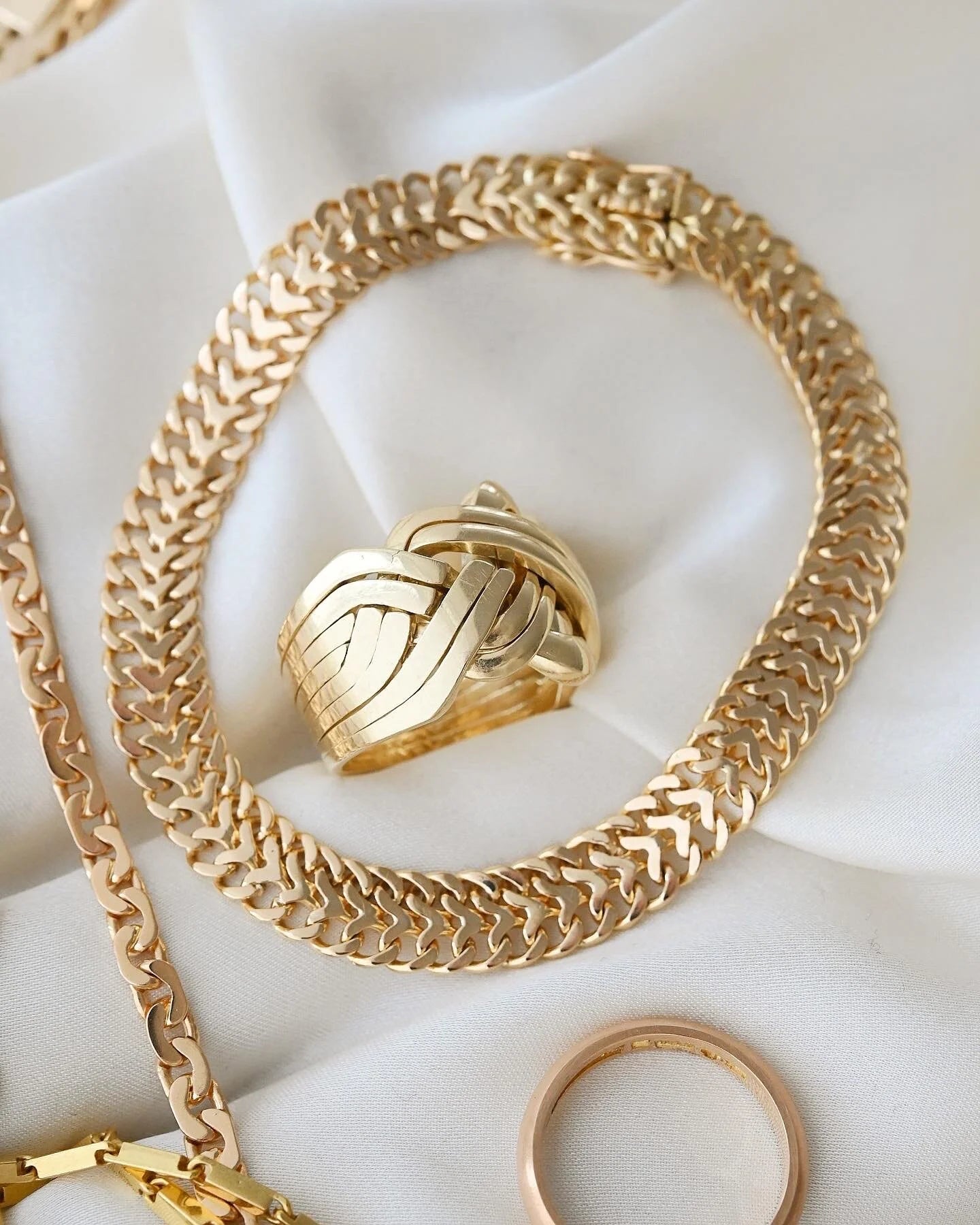 The Amazing 18 Grams (!) Grand Dame Puzzle Ring 14K Gold