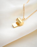 The Cutest Pendant of All A Swedish Vintage Mini Whistle Pendant on Chain 18K Gold