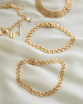 Selection of Special Swedish Vintage Bracelets 18K Gold Mid 1900s