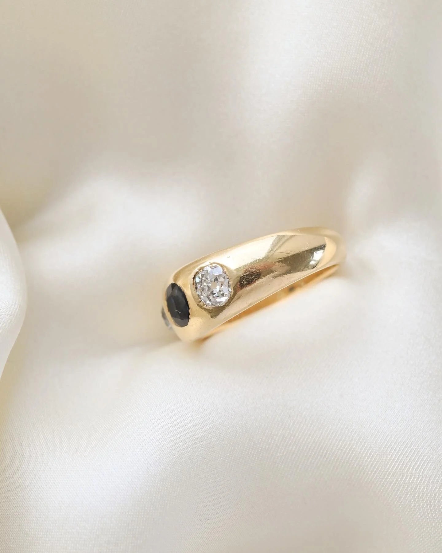 The Best Antique Danish 1.20 Carats Old Cut Diamond Ring 14K Gold