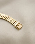Sublime Heavy Brick Link Vintage Chain by Jens Tage Hansen 14K Gold 1960s