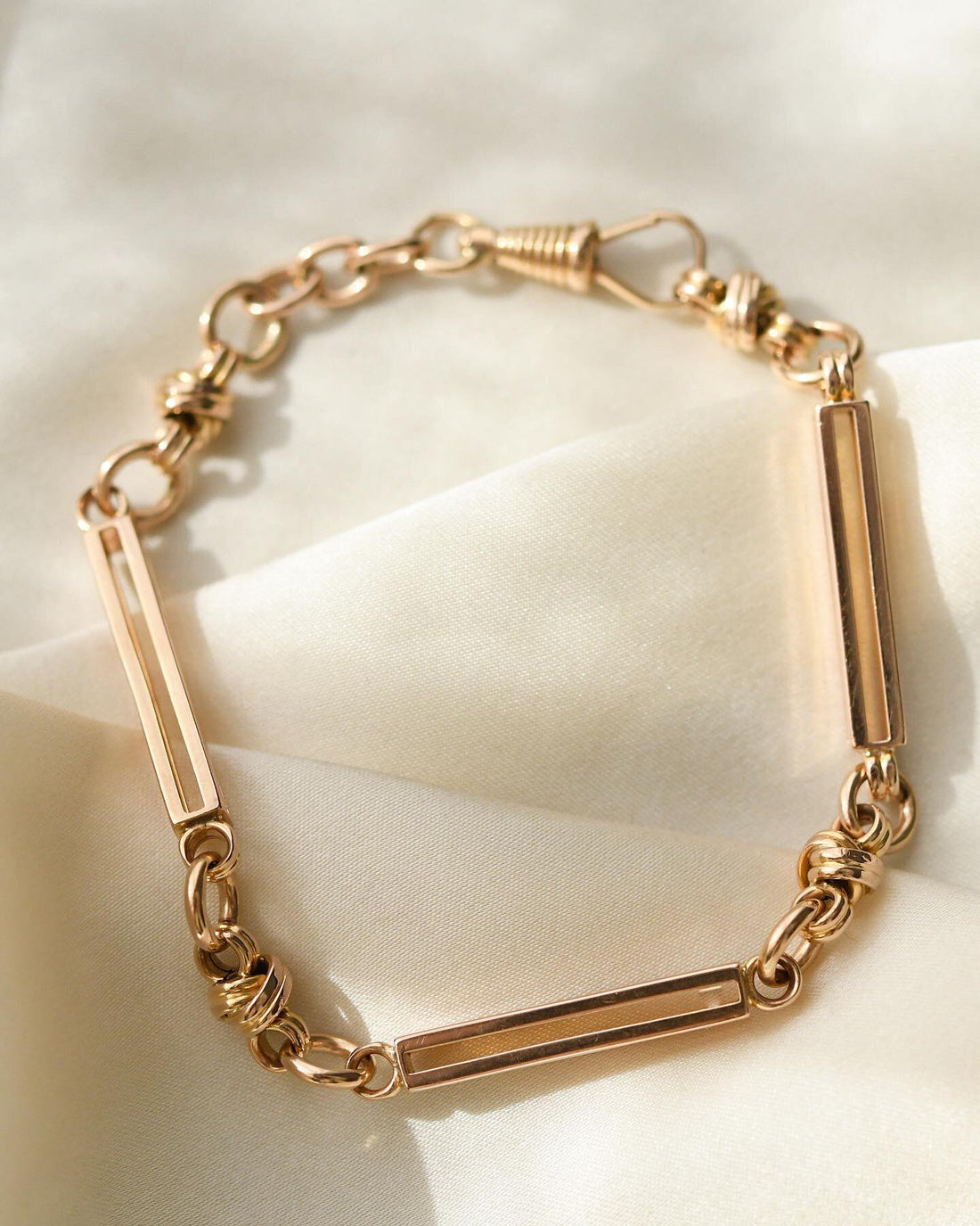 Gorgeous Antique Watch Chain Bracelet 18K Gold