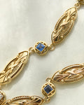 Sublime French Art Deco Sapphire Diamond Bracelet 18K Gold