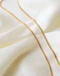 Beautiful 20 Inches Italian Vintage Curb Link Chain 18K Gold