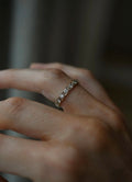 Extraordinary Darling Eternity Diamond Ring 14K Gold 1960s