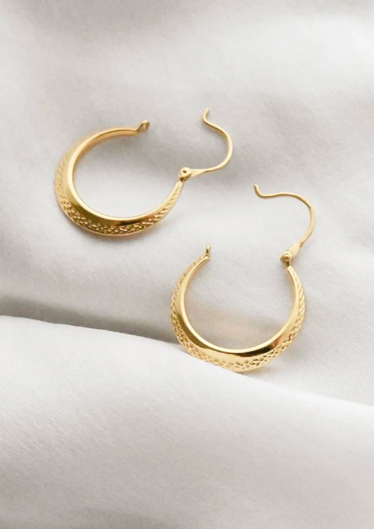 Classic Mid Century Hoops 18K Gold Sweden