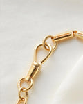 Glowing Antique Chain Bracelet 7.25 Inches 18K Gold 1920s