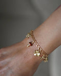 Special Mid Century 10 Charm Bracelet 18K Gold 1959