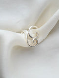 Ethereal Vintage Double Swirl Silver Ring 1990s