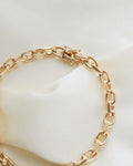 Stunning Danish Vintage Anchor Link Bracelet 14K Gold 1980