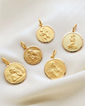 Gorgeous Italian Religious Vintage Pendants 18K Gold