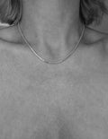 Chunky Vintage Box Link Chain Sterling Silver 1980s