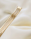Outstanding Heavy Wide Danish Vintage Bracelet 14K Gold 1960s