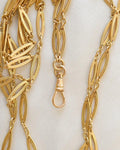 Antique Longguard Chain 58.3 inches long 18K Gold 1920s