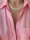 Two-in-one Woven Dream Necklace Sterling Silver Denmark 1990s
