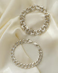 Vintage Silver Bracelet Bracelets Sold Separately Curb or Bismarck