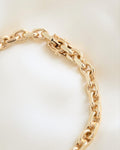Super Gorg Perfect Danish Anchor Link Bracelet 14K Gold 1970