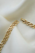 Fierce Vintage Panther Link Choker 15.5 Inches 14K Gold