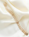 Sublime Swedish V Link Bracelet 18K Gold 1966