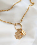 Big Vintage Lucky Pendant w Big Jump Ring Bale 18K Gold