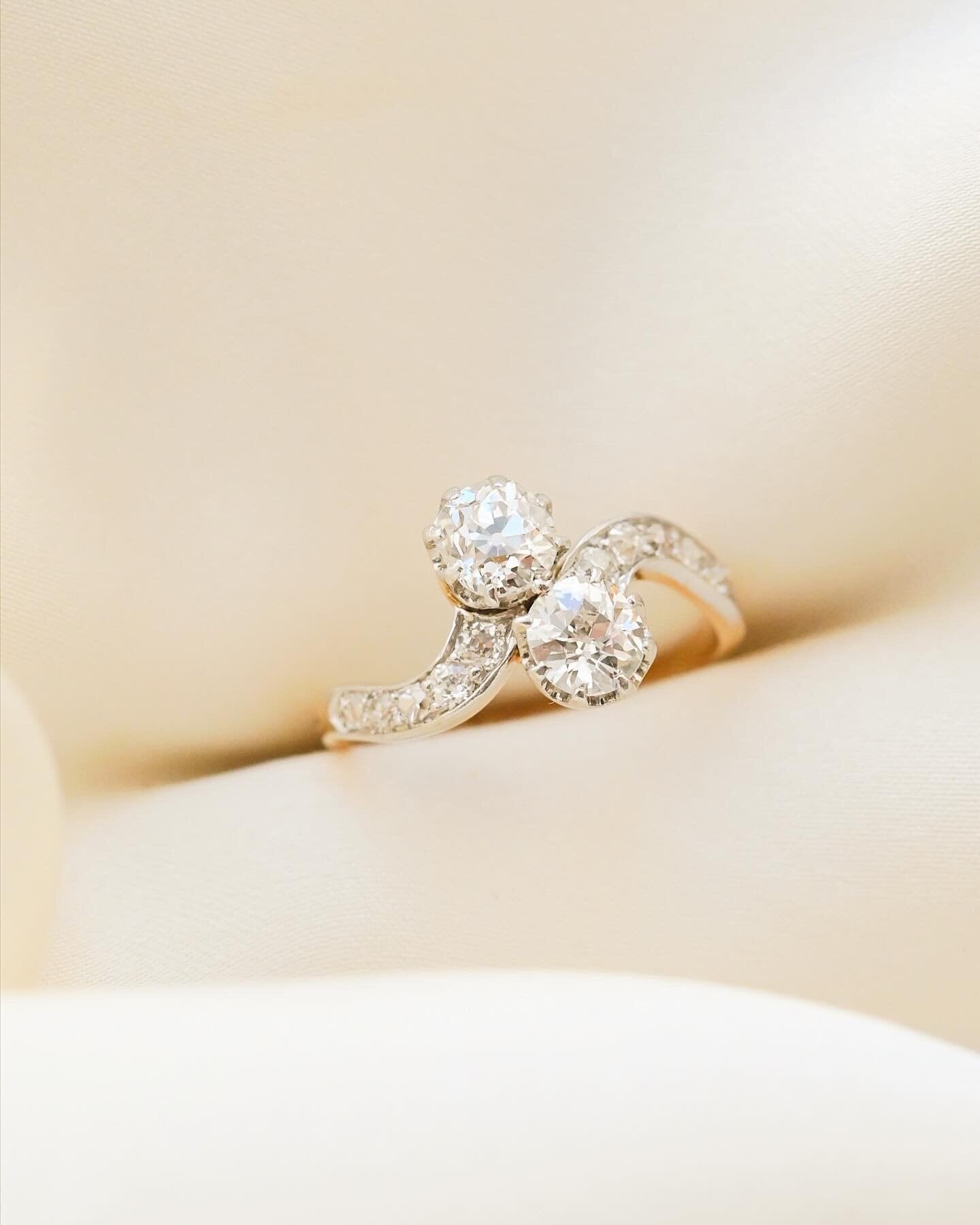 The Ring You Wanted Him to Buy But Now Can Buy Yourself Antique Diamonds 18K Gold 1930s