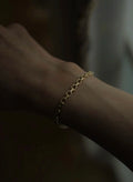Rare Danish Anchor Link Bracelet 14K Gold