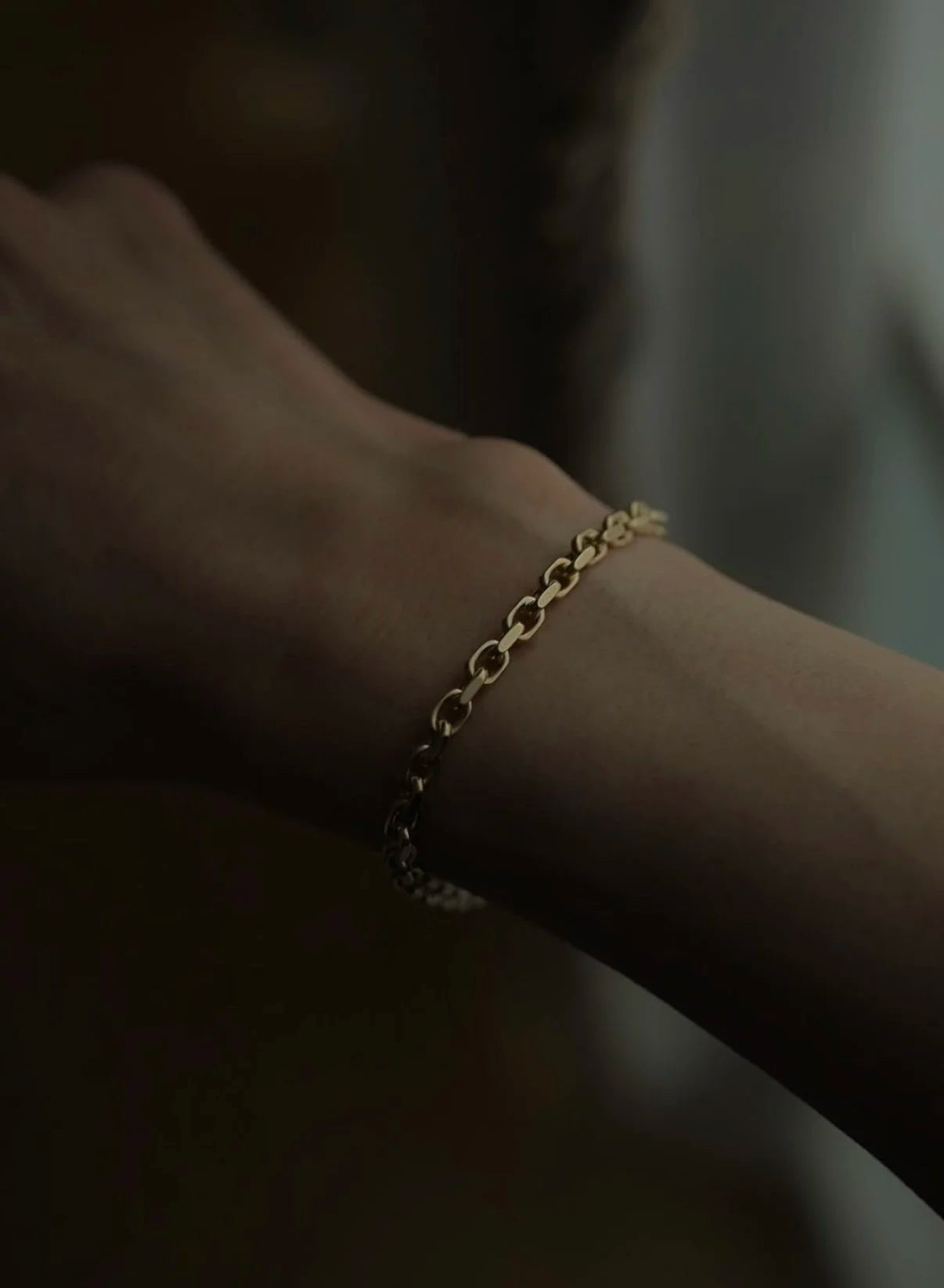 Rare Danish Anchor Link Bracelet 14K Gold