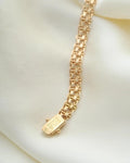 Star Link Bracelet Vintage Sweden 1965 18K Gold