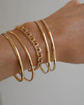 Two Vintage Bangles Sold As a Set of Two 18K Gold