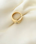 Vintage Sapphire Heart Diamond 18K Hold 1970s