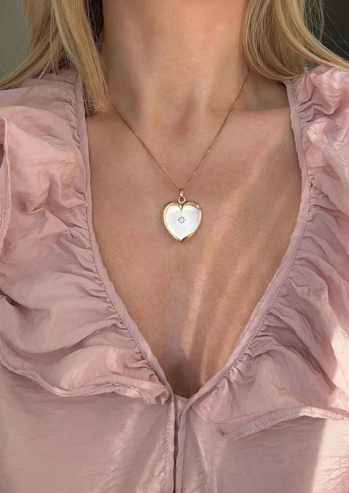 From My Personal Collection: The Perfect Rare Heart Locket Antique 14K Gold Sweden 1910s