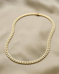Danish Vintage Geneva Link Chain 14K Gold 1970s