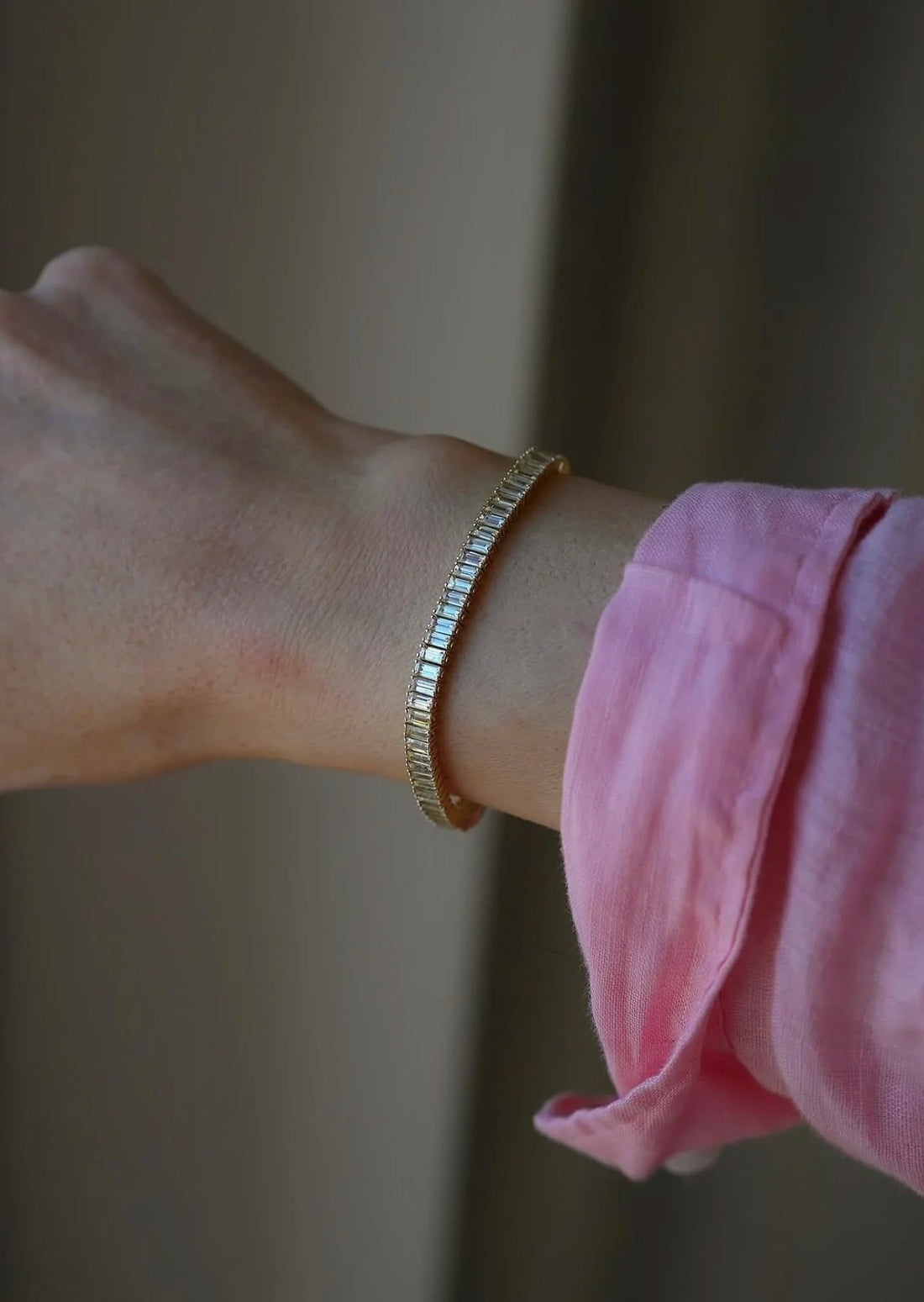 Once in A Lifetime Dream Tennis Bracelet 10.37 Carats of Yellow Sapphires 14K Gold Denmark 1990s