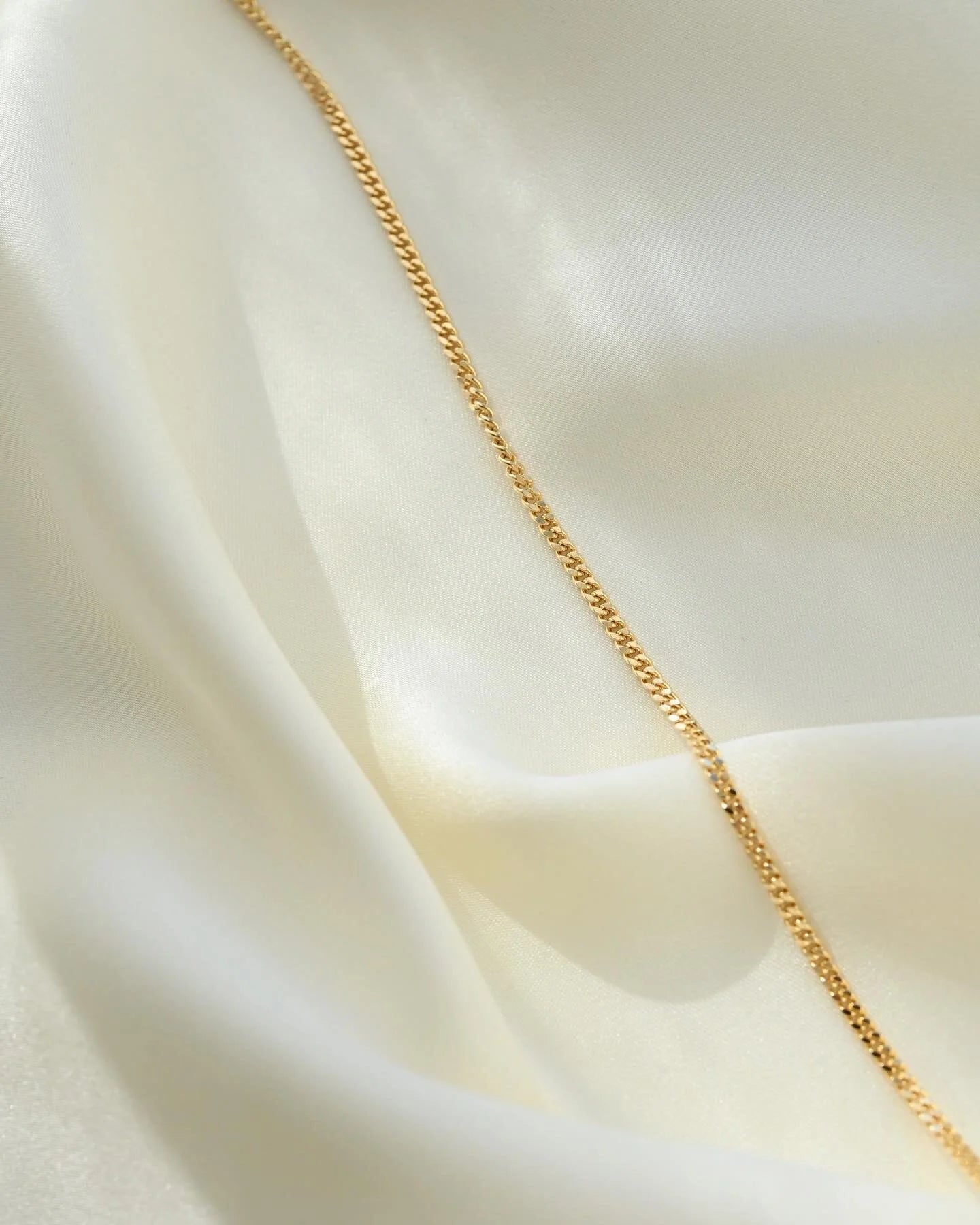 Looong Sexy Italian Curb Link Chain 18K Gold