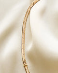 Sexy Unique Vintage Herringbone Necklace 18K Gold