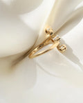 Antique Toi et Moi Ring By Holger Fischer 14K Gold 1930s
