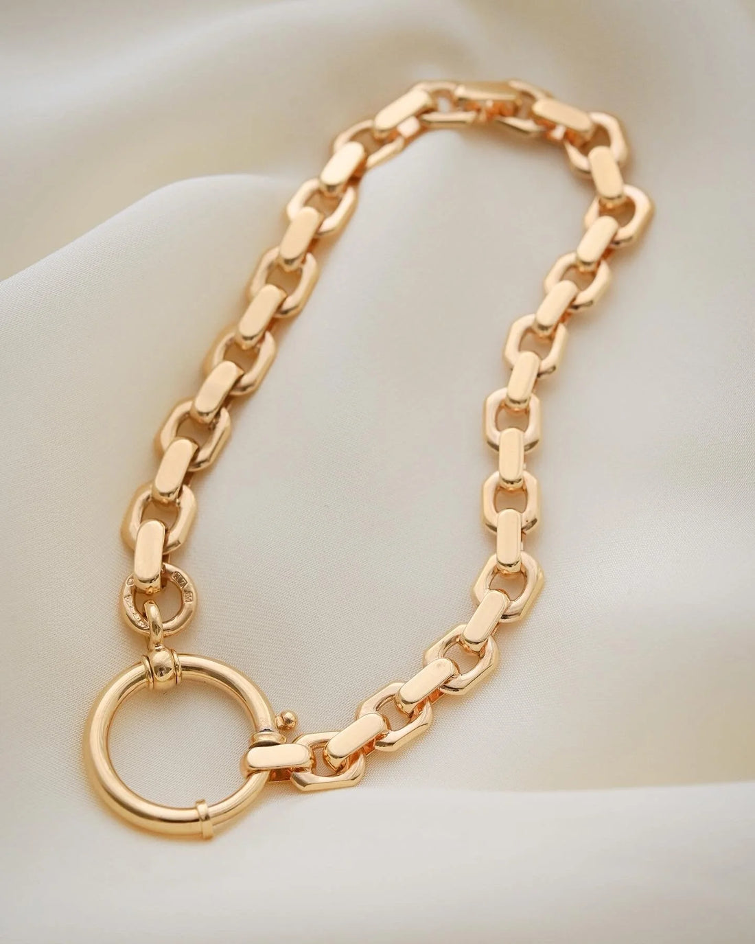 Extraordinary RARE Watch Chain Bracelet 18K Gold 1925