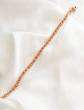 Extraordinary Rare Natural Ruby Tennis Bracelet 18K Solid Gold
