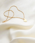 Sweet Short Vintage Box Chain w Heart 18K Gold Italy