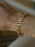 X Link or Star Link Bracelet Swedish Vintage 1961 18K Gold