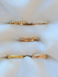 Romantic Sun and Leaf Engraved Wide Antique Band 18K Gold