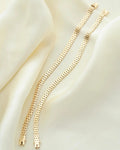 Two Rare Danish Vintage Slimmer Brick Link Bracelets 14K Gold 1960-70