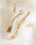 Antique Bits and Bops Dog Clip Loop Clasp Extender 18K Gold