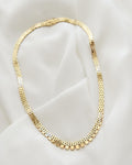 Superb 30 Grams Danish Vintage Mid Century Necklace 14K Gold 1970s
